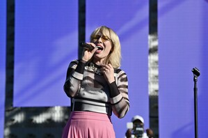 Natasha Bedingfield performs at Team Milk's inaugural Every Woman's Marathon.Credit: MilkPEP