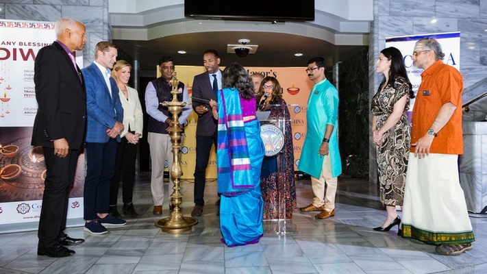 Diwali Celebration At City Hall Hosted by Atlanta Mayor