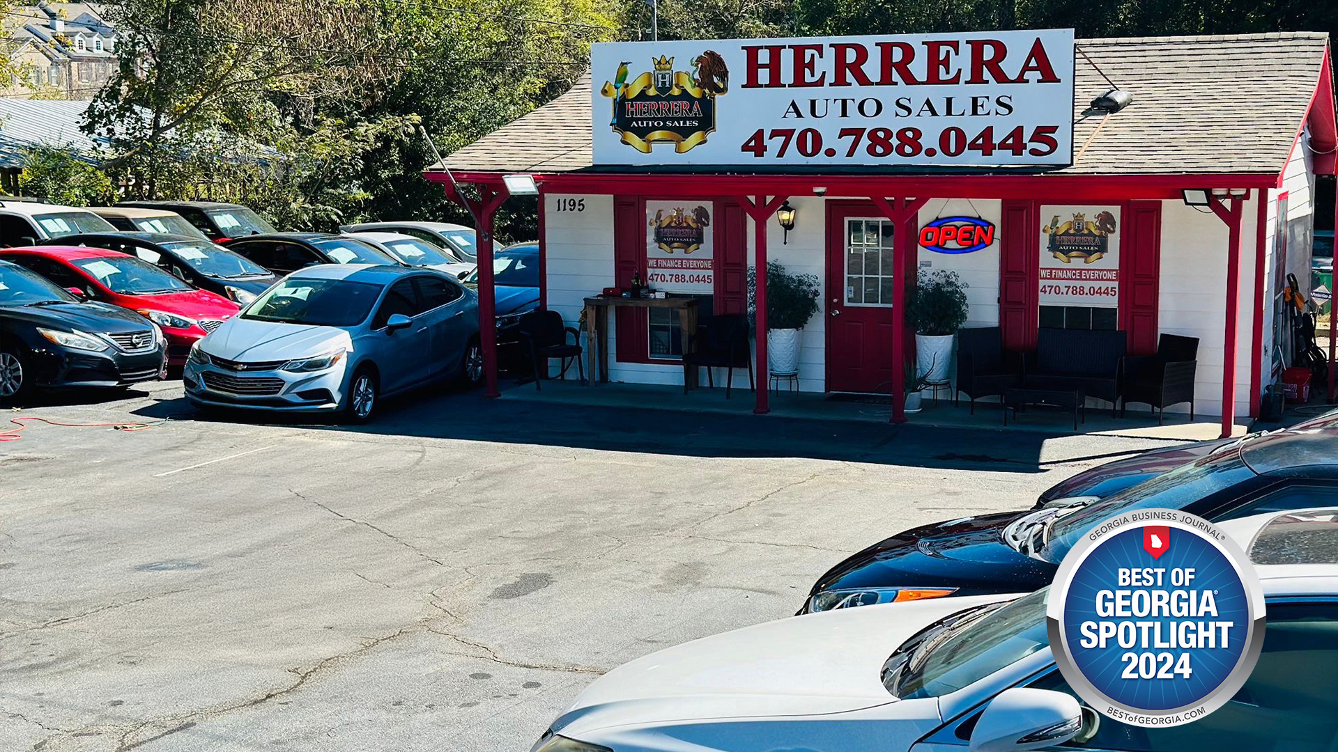 Herrera Auto Sales Drives Off with a 2024 Best of Georgia Regional Award